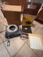 Vintage Kodak Carousel Slide Projector 860H 35mm w Cover Remote Manual Box VIDEO