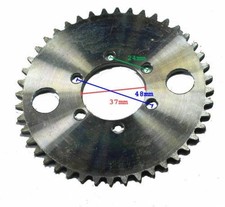 44 Tooth 6-Bolt 37mm ID Sprocket use T8F 8mm chain for stand-up Gas Scooter