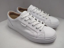 Taos Plim Soul Lux White Leather Lace Up Women's Casual Shoes Size 10 Preppy 