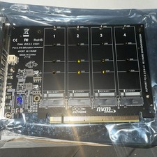 PCI-E 4 Disk Expansion Card M.2 NVME X16 Adapter Expension Card 2230 2242 2260