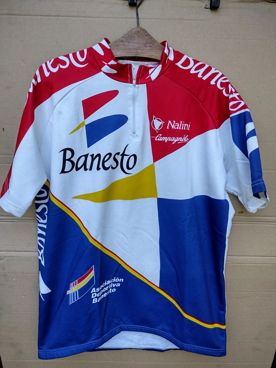Maillot vélo rétro Nalini Banesto Campagnolo Xacobeo Galicia