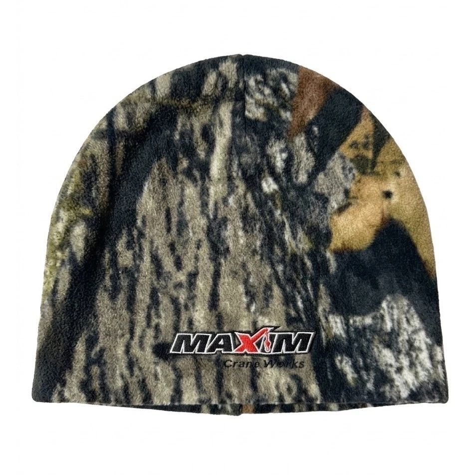 Port Authority Maxim Crane Works Camo Fleece Beanie Hat Mens OSFM Skull Cap