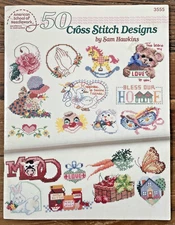 American School of Needlework 50 Cross Stitch Designs booklet #3555 1990