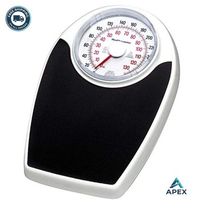 Mechanical Floor Scale 330 Pound 150 Kg 6.5 Inch Dial Steel Platform