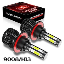 LED Headlight Bulbs Kit H13 9008 for Dodge Ram 1500 2006-2012 High&Low Beam
