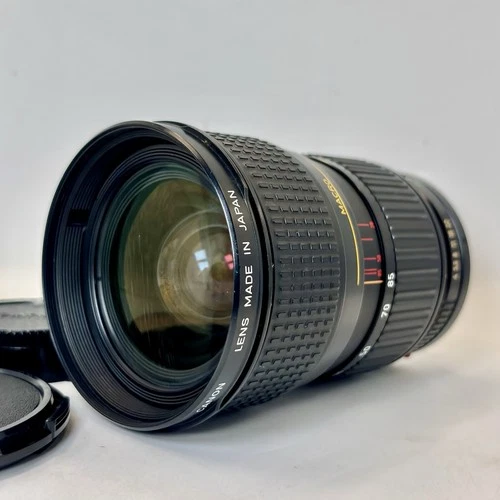 Canon FD NFD 28-85mm f/4 Macro Zoom MF Lens W/ Caps + Case