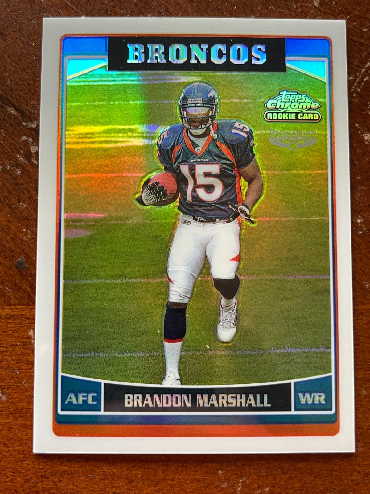 2006 Topps Chrome Brandon Marshall RC #263 Refractor SP