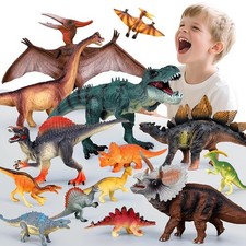 Dinosaur Toys for Kids 3-5 5-7, 14PCS Big Realistic Dinosaur Figure Set with ...