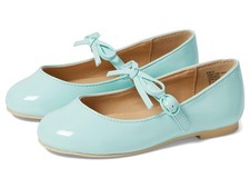 Janie and Jack Kids' Patent Bow Flat - Turquoise