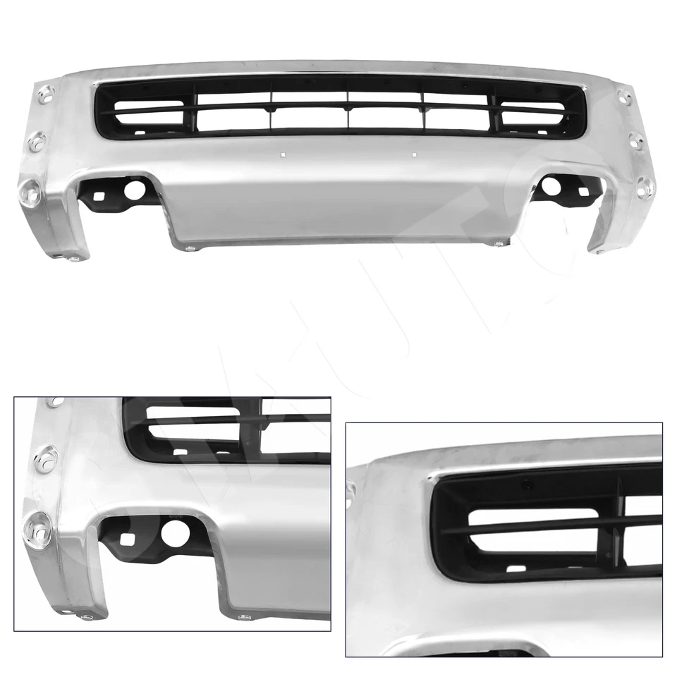 For 2012-21 Nissan NV1500 OE Style Front Bumper Split Chrome w/o Fog Light Holes Foto 4 de 4