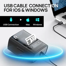 PM220S Label Maker Machine with Tape Bluetooth Thermal Printer Portable Sticker