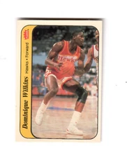 Dominique Wilkins 1986-87 Fleer Atlanta Hawks Basketball Sticker Card 11