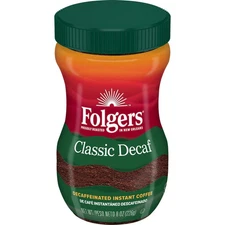 Folgers Classic Decaf Instant Coffee, 8-Ounce Jar NEW