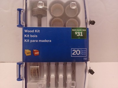 Dremel Wood Working Accessory Kit 20Pc NEW SEALED FREE SHIPPING 