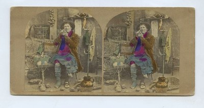 Troubles Of Single Life - Man Threads Nadel handgetönt Stereoview