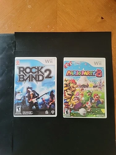 New ListingWii Rock Band 2 And Mario Party 8