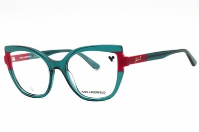 NEW KARL LAGERFELD KL6132 317 Green/Cherry 54mm Eyeglasses