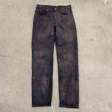 Vintage Levi  s Orange Tab Jeans Mens Actual 31x32 Black Custom Made In USA