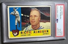 RICHIE ASHBURN 1960 Topps #305 Autographed PSA/DNA 6/GEM Mint 10 PoP  2/1