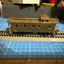 HO BRASS TID TRAINS INC. WOOD CABOOSE UNPAINTED Chicago & Northwestern 