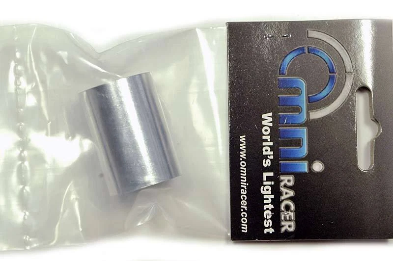 OMNI Racer WORLDS LIGHTEST Stem Shim 1" steerer to 1 1/8" fork 28.6-25.4mm SILV - Image 2 of 3