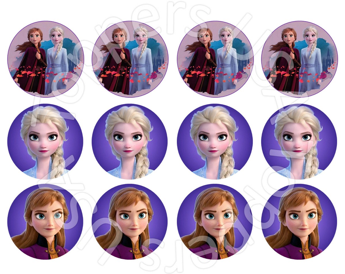 24x EDIBLE Frozen 2 Circle Cupcake Cookie Toppers Wafer Paper Sheet Uncut 1.7 24x-edible-frozen-2-circle-cupcake-cookie-toppers-wafer-paper-sheet-uncut-1-7-ebay