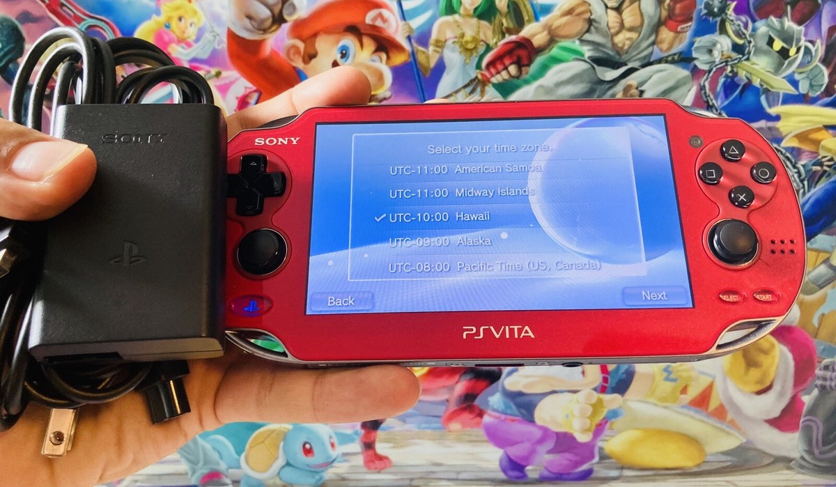 Cosmic Red Sony PlayStation PS Vita PSV Portable Console OLED PCH  