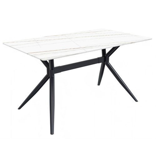Elega 7-Piece Dining Set with Sintered Stone Table and 6 Velvet Side Chair - Picture 8 of 59