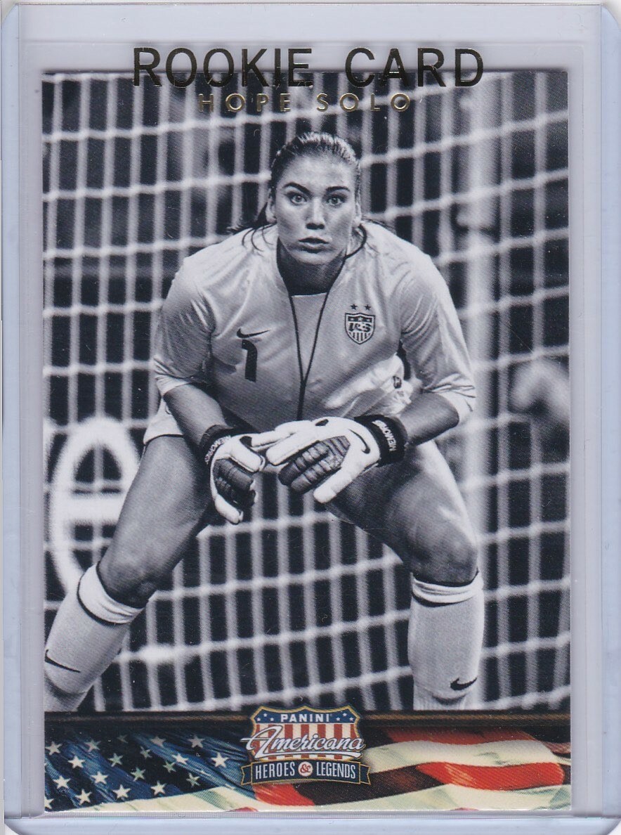 HOPE SOLO ROOKIE CARD Panini Americana Heroes Legends SOCCER