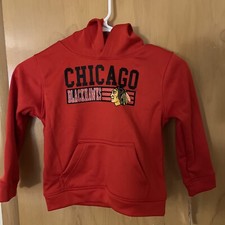 NHL Chicago Blackhawks Toddler Boys' Hooded Sweatshirt - 2T , 3T or 4T