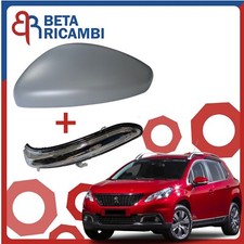 Calotta Specchietto Retrovisore Peugeot 2008 Sinistro Sx Guida Primer + Freccia