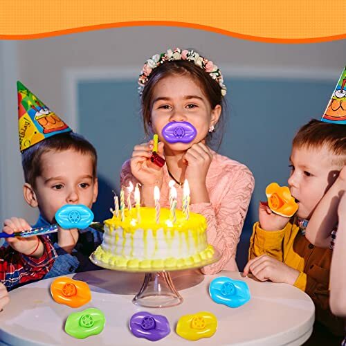 100 Pcs Lip Whistles Multicolored Whistle Toy Siren Whistle Whistle