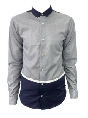 SCOTCH & SODA Herren Grau Color Block Shirt #559 S Nwt