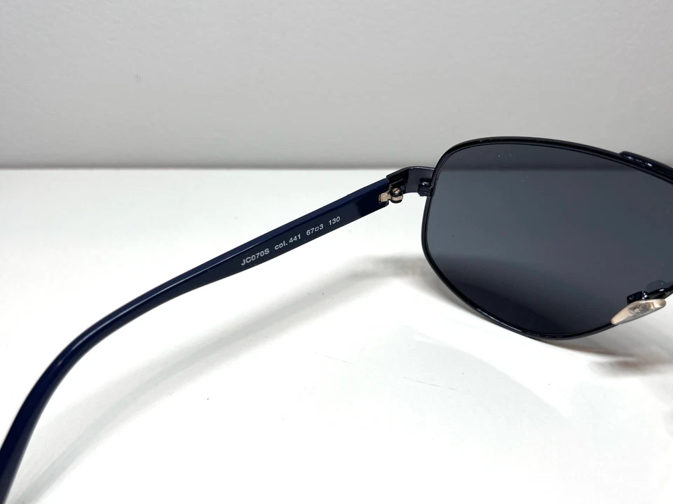 Óculos de sol aviador Just Cavalli azul marinho JC070S - Imagem 4 de 4