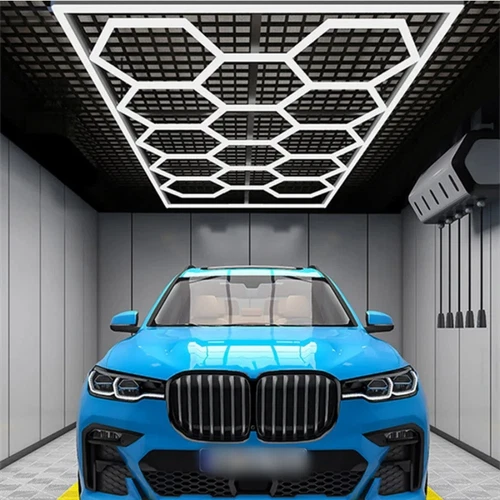 14X Hexagon LED Lampe Werkstatt Garage Wand Decken Leuchte Waben Beleuchtung - Bild 14 von 21