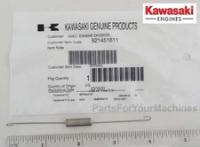 (1) OEM GOVERNOR LINK SPRING, FR651V FR691V FR730V FS651V FS691V FS730V, 9D7
