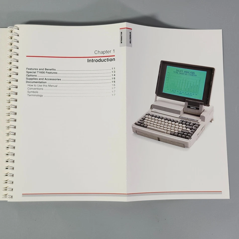 Toshiba T1600 Manual de Referência Antigo Computador Pessoal Guia de Programa do Usuário 1988 - Imagem 4 de 4