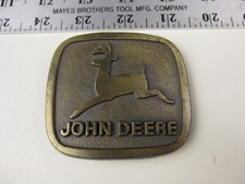 Vintage John Deere Running Deer Farming Related Buckle  BIS