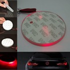 Red 82mm Badge Background LED Light Emblem Logo sticker For  3 5 7 X Series