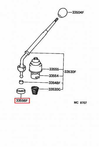 Genuine LandCruiser HZJ80 HJ75 HJ61 HJ60 Manual MT Gear Shift Lever Seat Bush - Picture 9 of 20