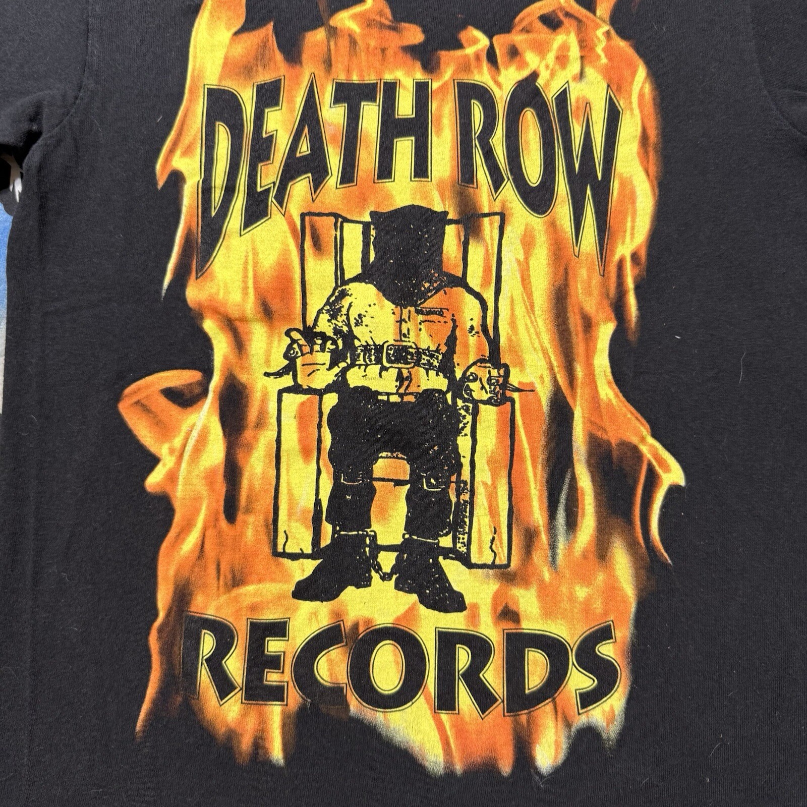 FILA T shirt uomo Death Row Records Flames S