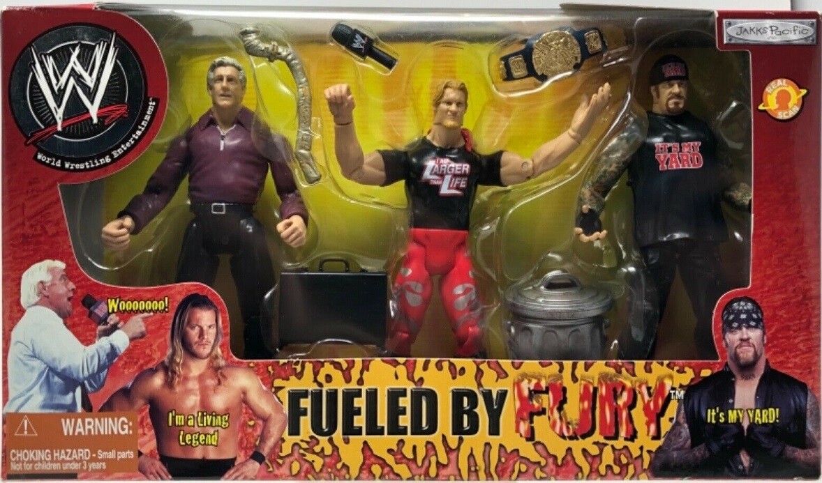 WWE Fueled By Fury Ric Flair, Chris Jericho Undertaker Belt Grapple Gear Jakks