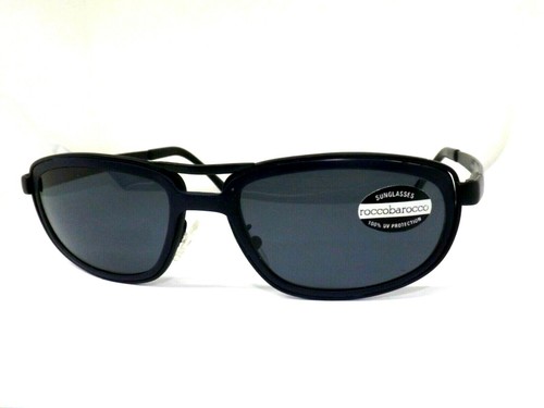ROCCOBAROCCO occhiali da sole uomo vintage anni 90 metallo neri made italy  nuovo | eBay
