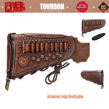 Tourbon Shooting Recoil Pad Rifle Cheek Rest Ammo Holder Buttstock Cover LOP ADD