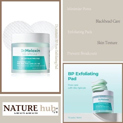 Dr.Melaxin BP Pore Exfoliating Pad 165ml / 70 Pads - Picture 1 of 6