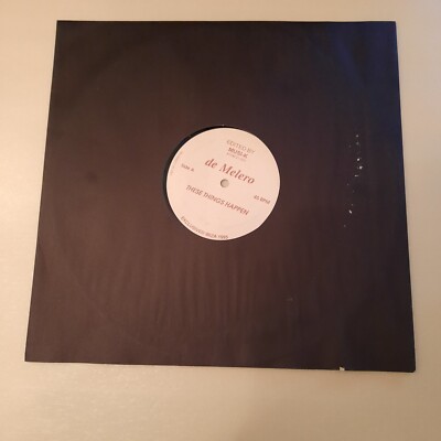 DE MELERO THESE THINGS HAPPEN LP 12'' 45 GIRI 1985 MUSI-K ATOM 21-503 SPANIEN