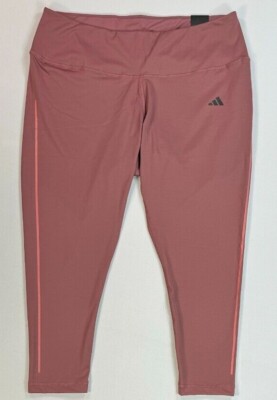 NEW Women's Plus Adidas Aeroready Yoga Training 7/8 Leggings