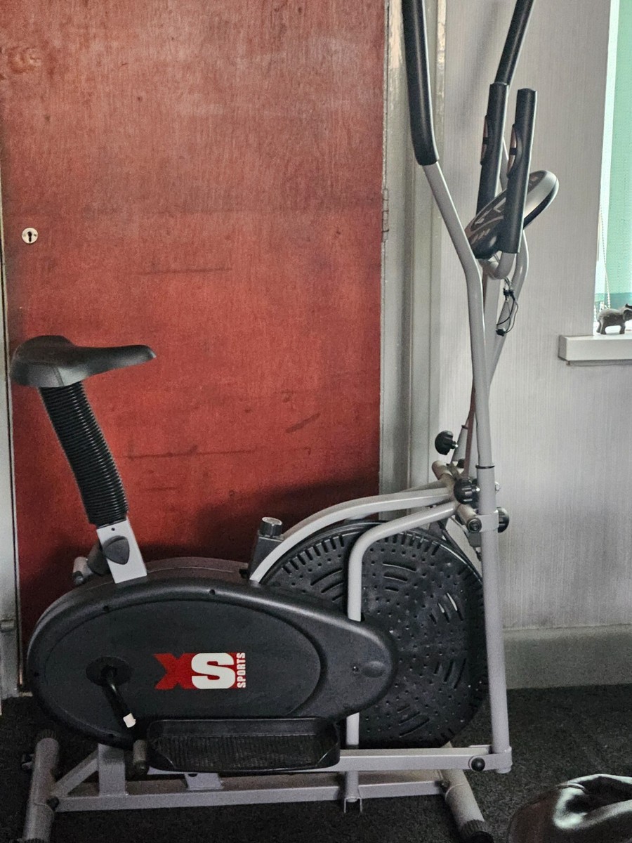 Black Cross In One Exercise Bike And Cross Trainer Elliptical