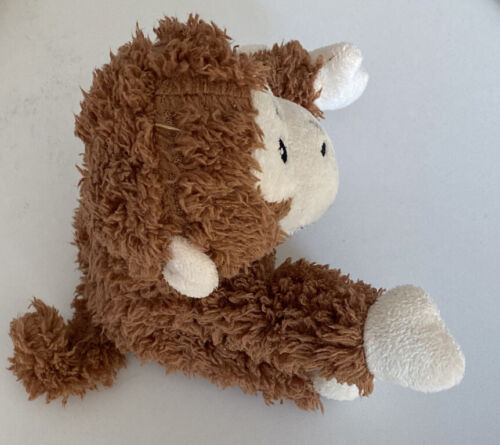 Brown Monkey Plush Stuffed Animal Soft Baby Toy Sounds Sewn Eyes 6” - Picture 4 of 4