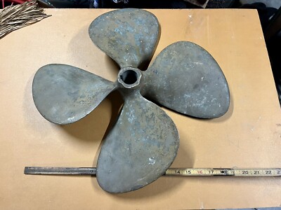 17 X 15 RH COLUMBIAN Tetradyne 4 BLADE boat propeller Brass Bronze? Used Ship